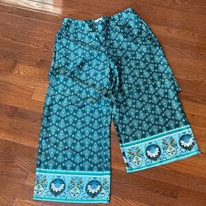 Floral Medallion WideLeg Pants
